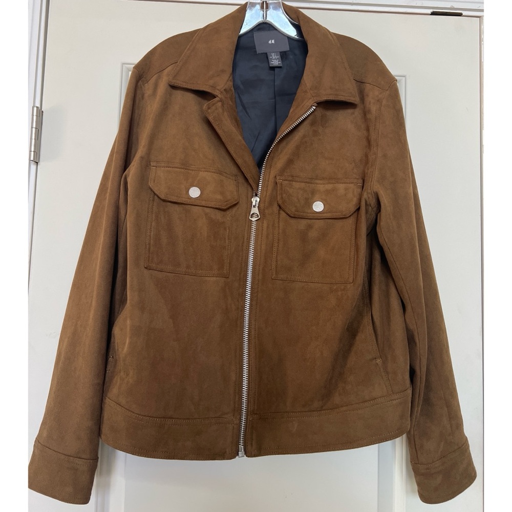 H&M faux suede jacket